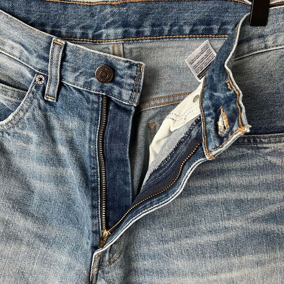 Levi’s 517 1969 Bootcut Cropped Distressed Orange Tab Jeans Heat Stroke Wash - Picture 6 of 8